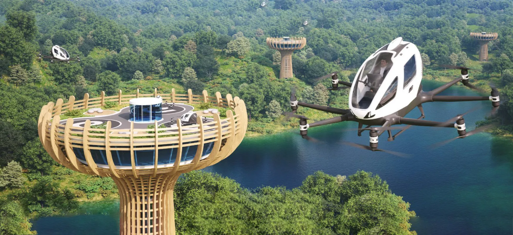 Dronem wylądujesz na sztucznym baobabie. To nowy pomysł na lądowiska dronów załogowych