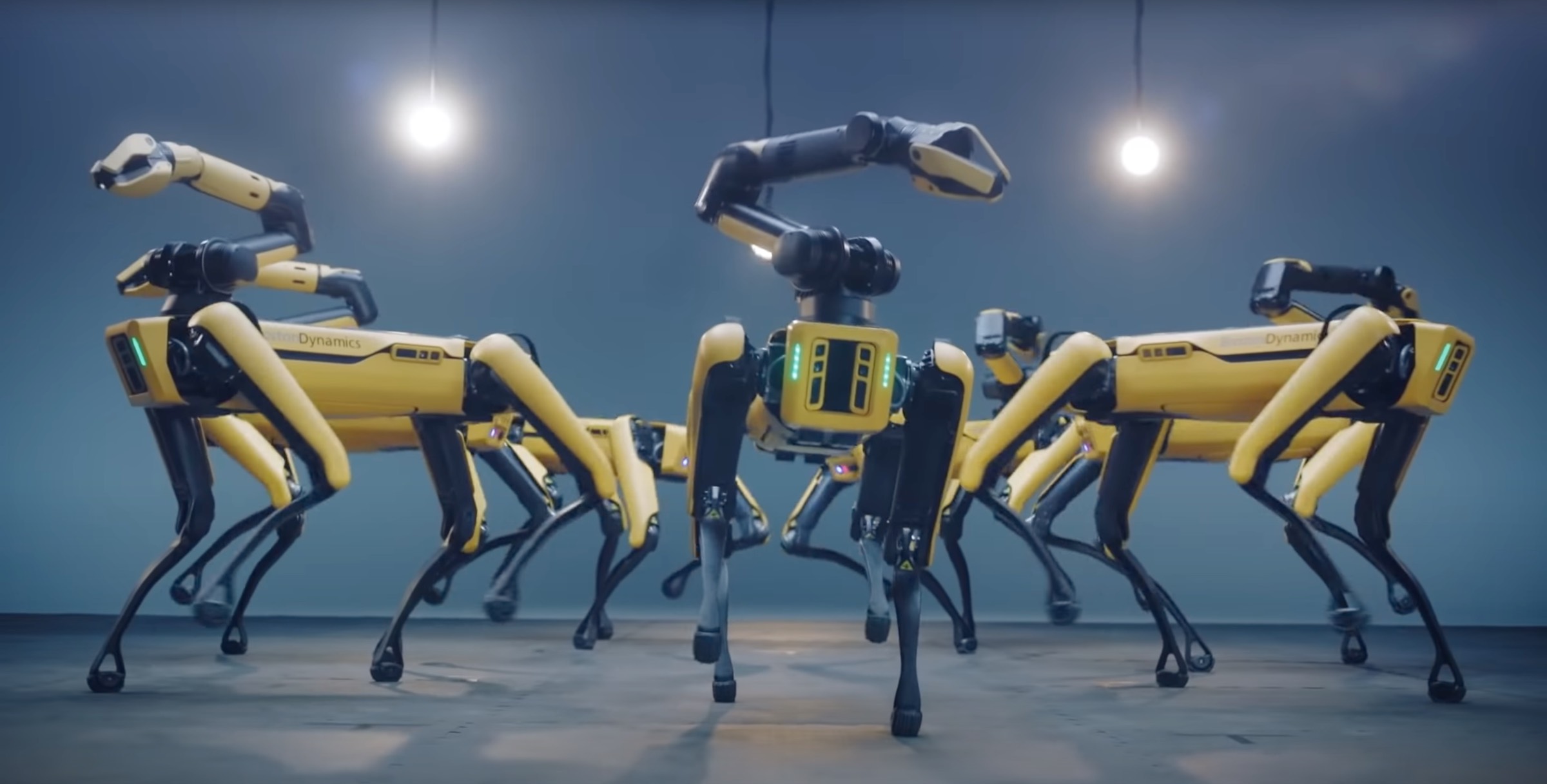 boston dynamics spot bts tanczace roboty