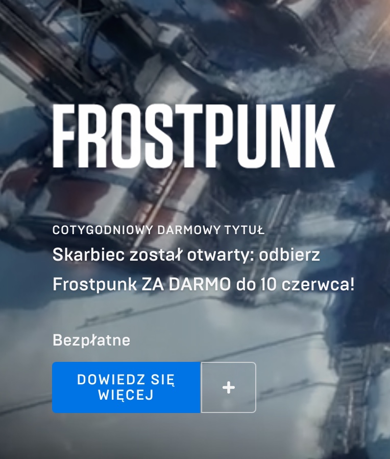 Frostpunk za darmo w Epic Games Store. class="wp-image-1736097"