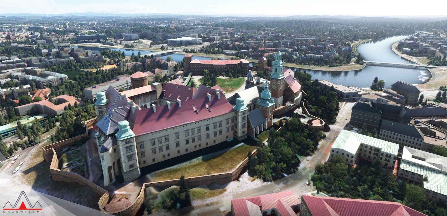 Piękny i szczegółowy Kraków w Microsoft Flight Simulator za 122 zł