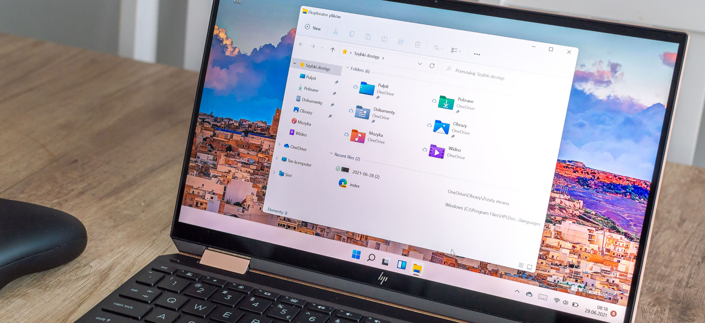 Windows 11 Eksplorator plików ustawienia