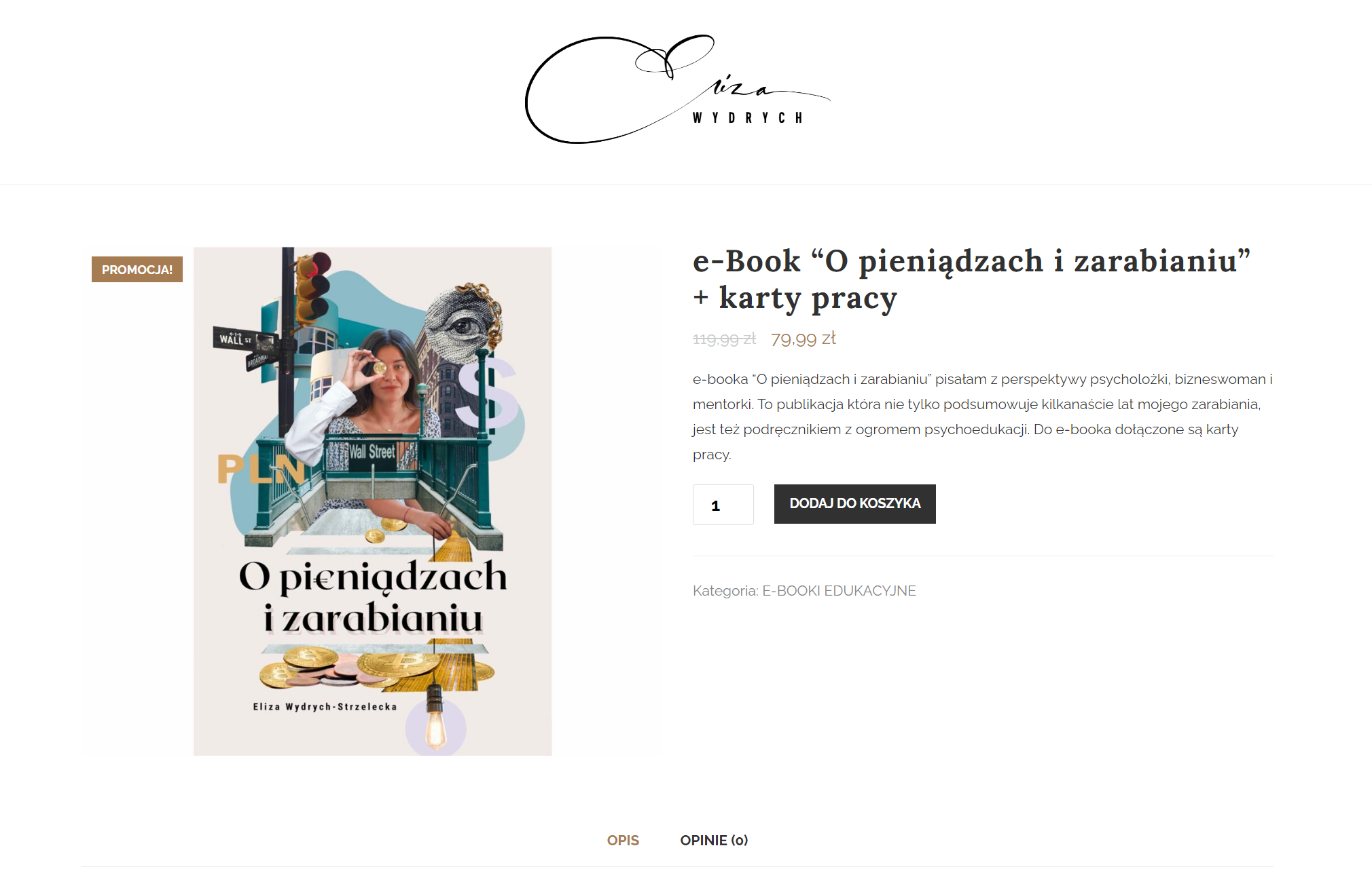 O pieniądzach i zarabianiu - nowy e-book Elizy Wydrych-Strzeleckiej class="wp-image-1782733"
