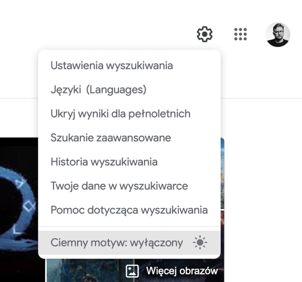 Google Dark Mode tryb ciemny class="wp-image-1853161"