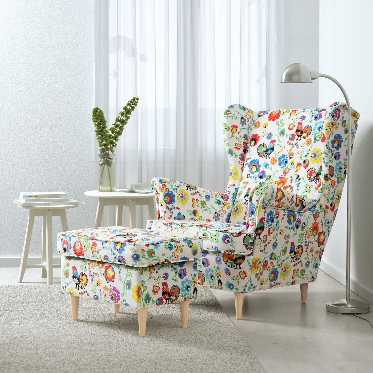 Fotel Ikea Strandmon w Łowickie Wzory class="wp-image-1803799"