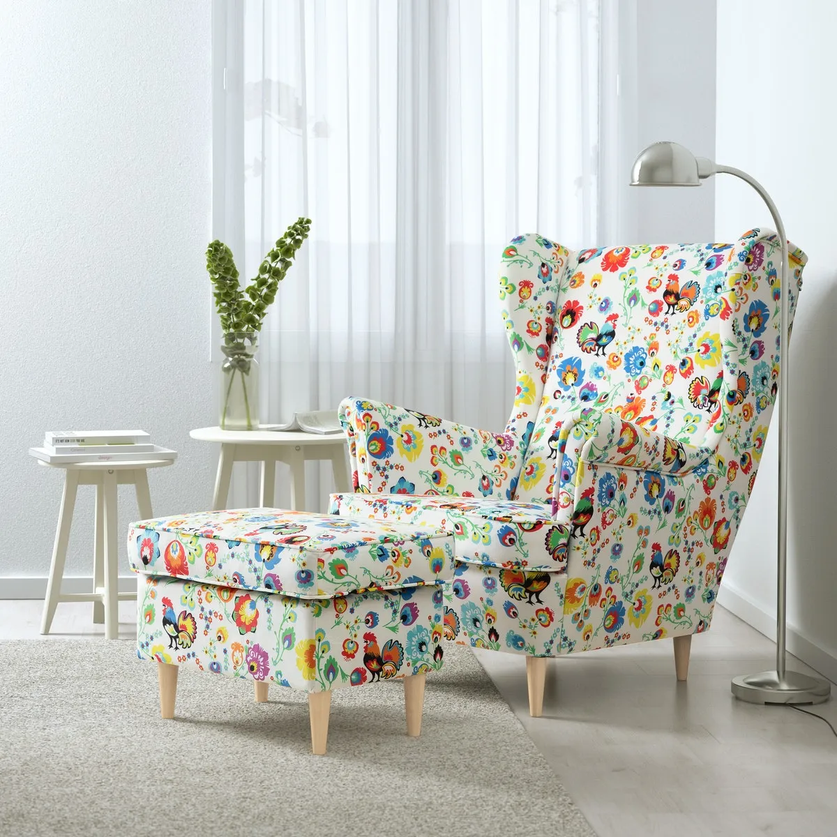 Fotel Ikea Strandmon w Łowickie Wzory class="wp-image-1803799"