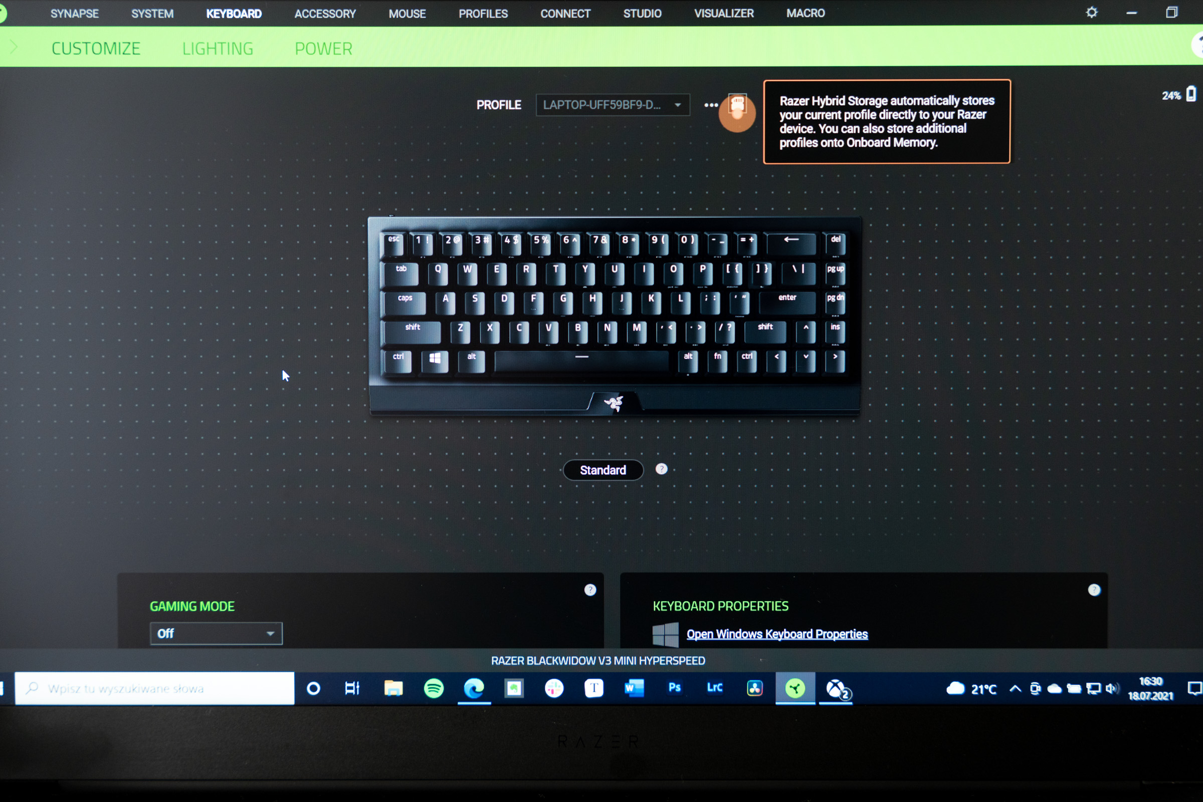 Razer Blackwidow V3 Mini class="wp-image-1800688" 