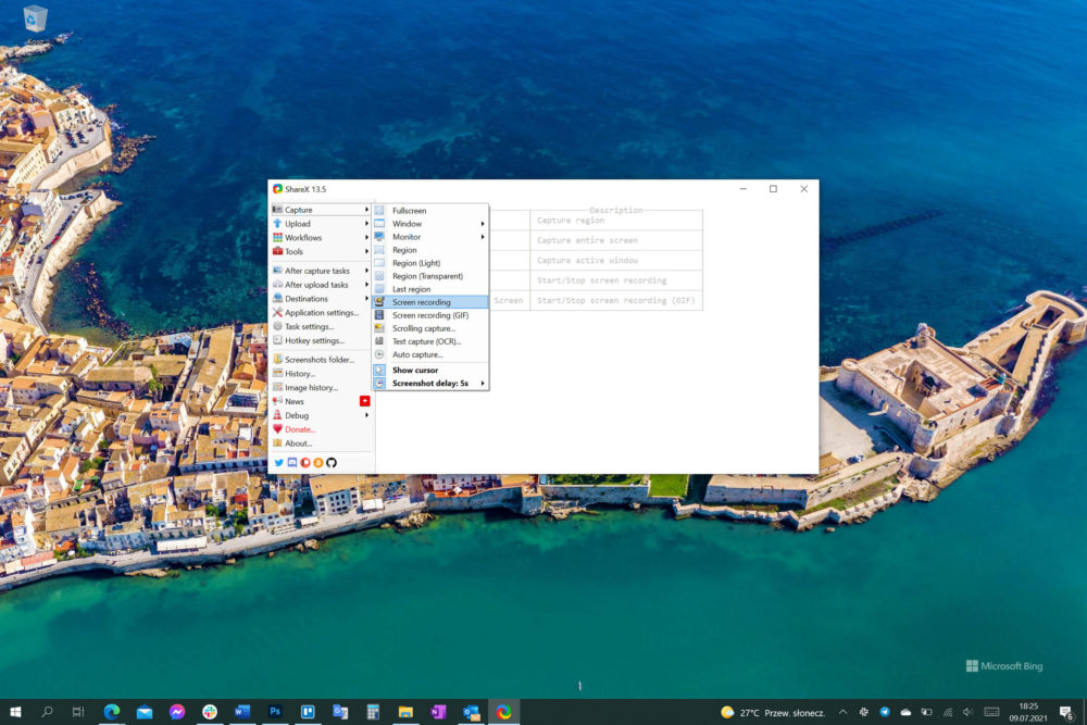 Windows - nagrywanie ekranu. Najlepsza darmowa aplikacja do tego celu to ShareX