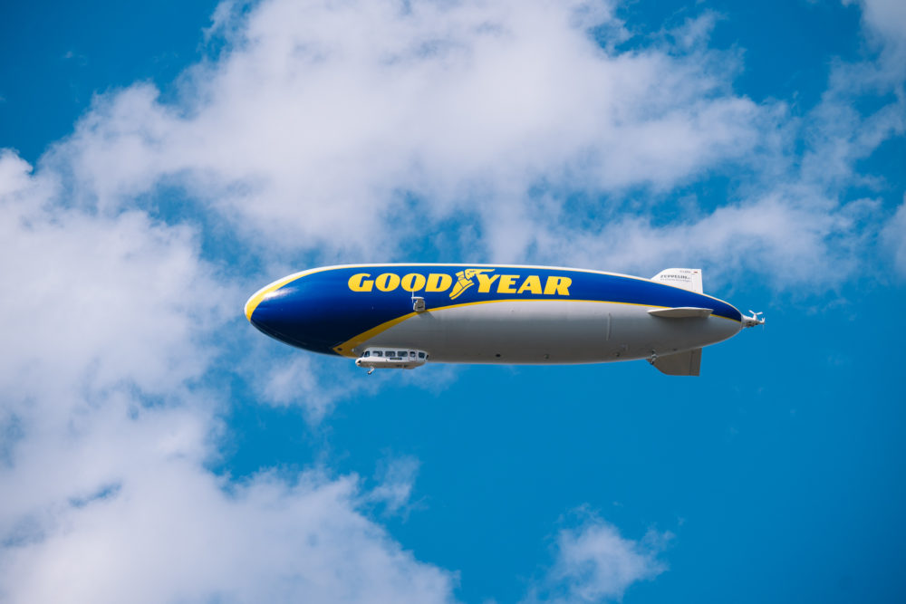 Sterowiec Goodyear Blimp nad Wrocławiem. Fot. Krzysztof Basel class="wp-image-1808746"