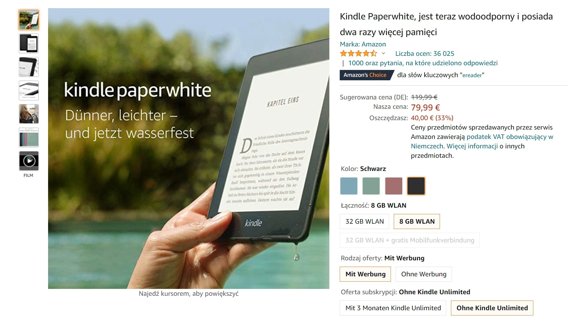 Kindle Paperwhite 4 promocja class="wp-image-1826407" 