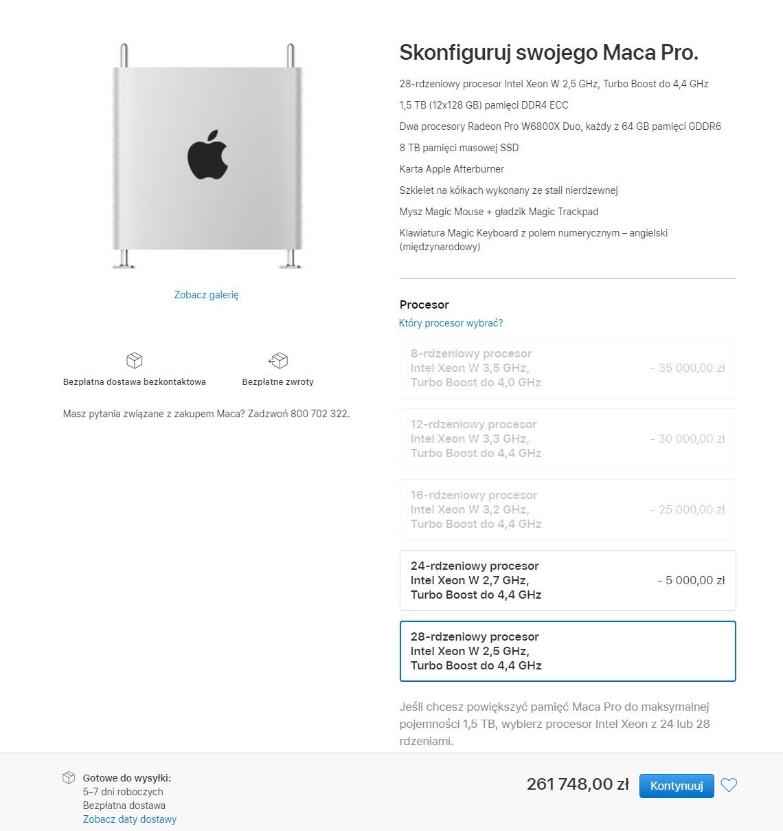 Mac Pro 2021 - nowy cennik class="wp-image-1810939"