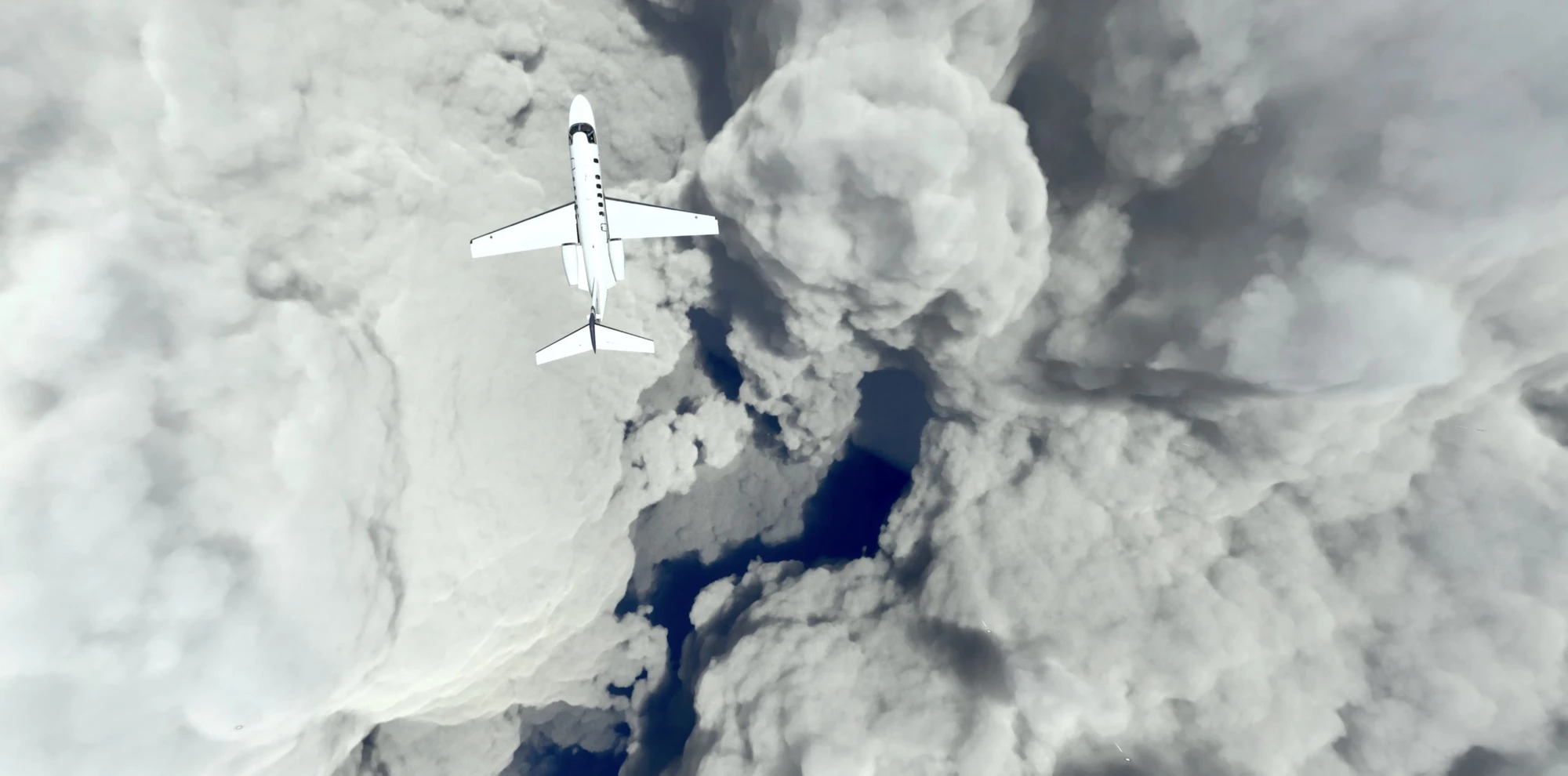 Huragan Ida w Microsoft Flight Simulator