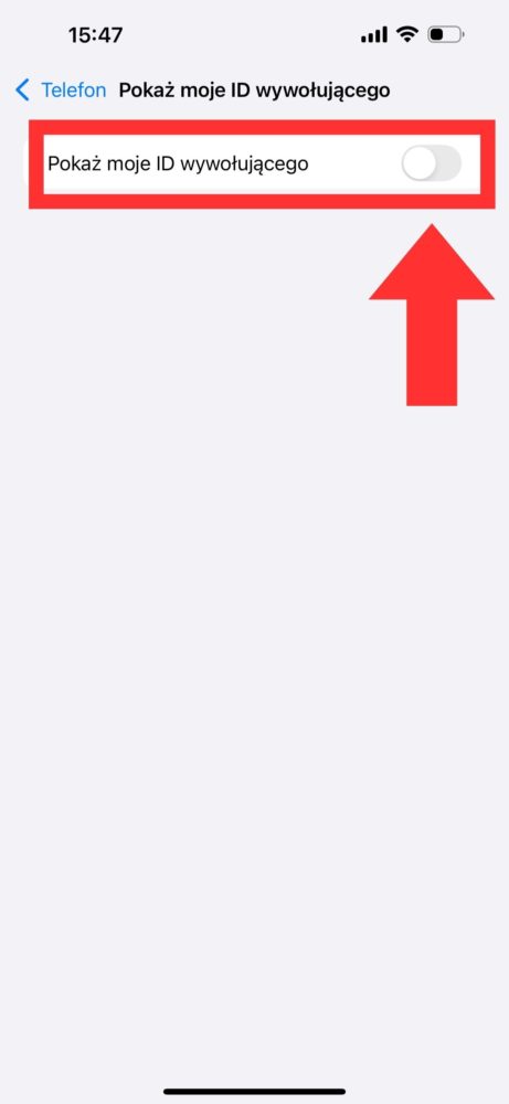 Ukrywanie numeru telefonu na iPhone