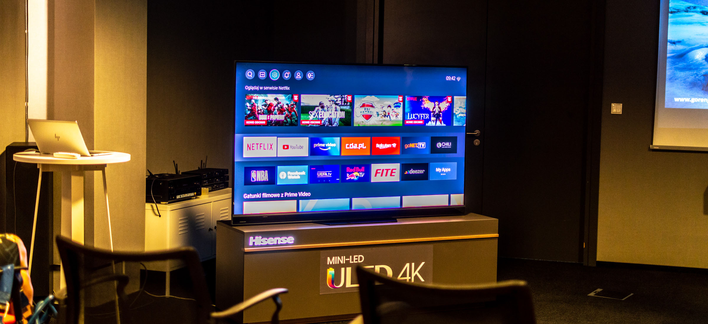 hisense polski język aplikacje