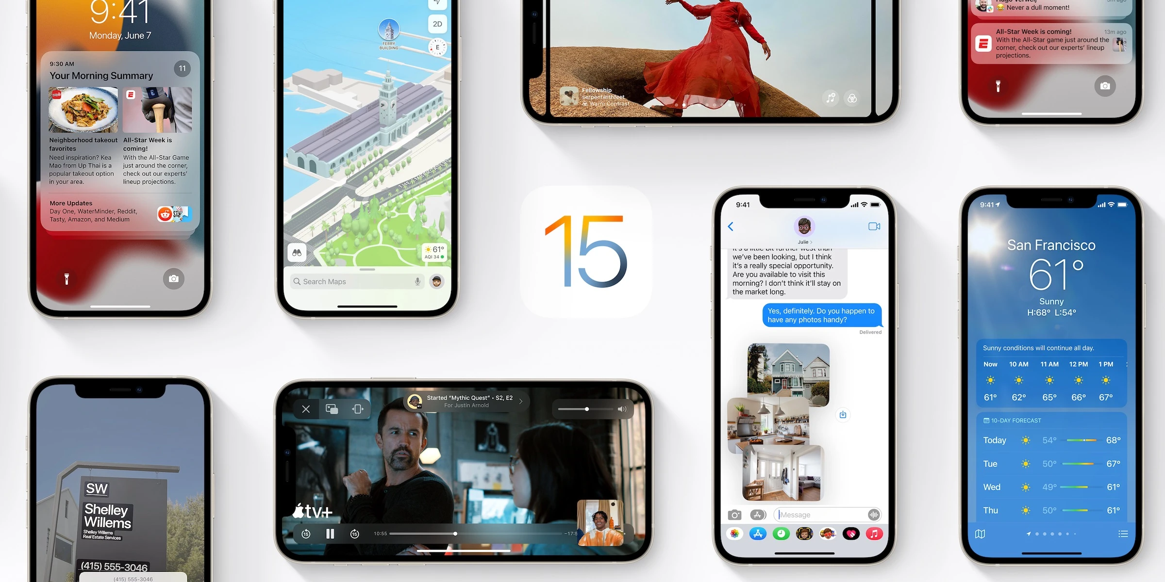 iOS 15 iPadOS 15 tvOS 15 watchOS 8 aktualizacja iphone ipad apple tv watch