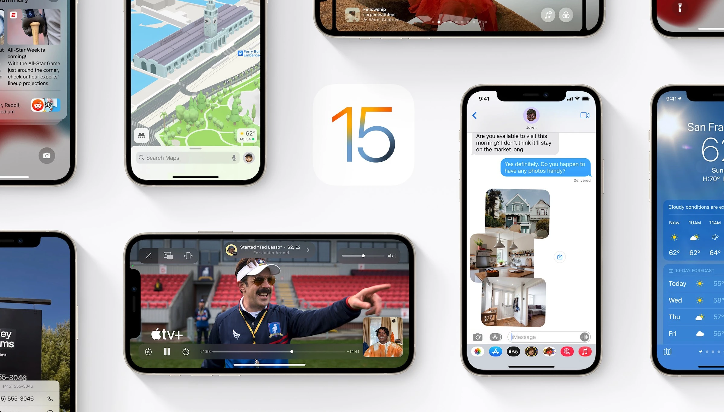 iOS 15 iPadOS iPhone iPad Apple aktualizacja 2021