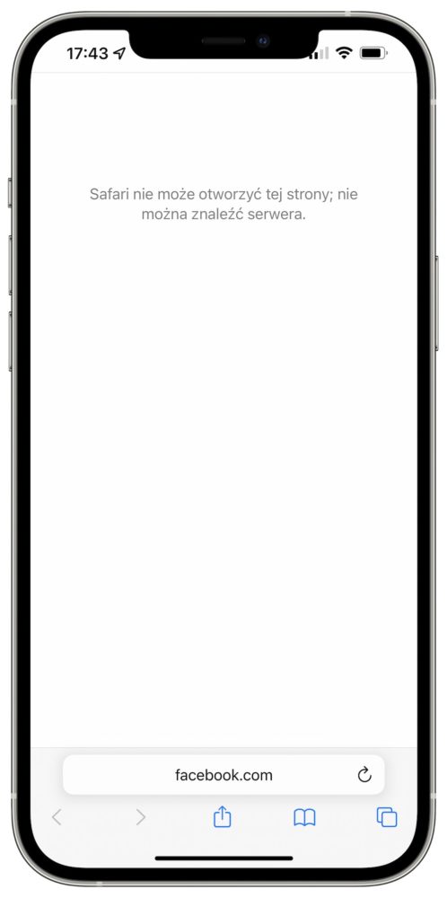 facebook-nie-dziala-instagram-messenger-safari-web-problem