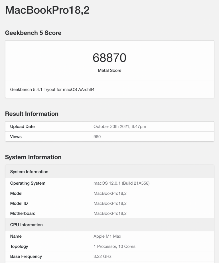 Apple M1 Max - wydajność graficzna w Geekbench 5 class="wp-image-1904729"
