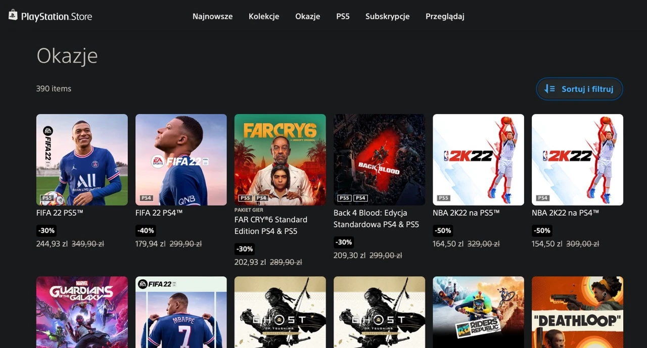 playstation 4 5 gry ps store cyber monday 2021 promocja 