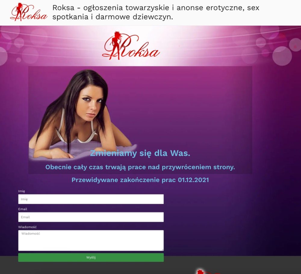 roksa.pl to teraz roksa.sx