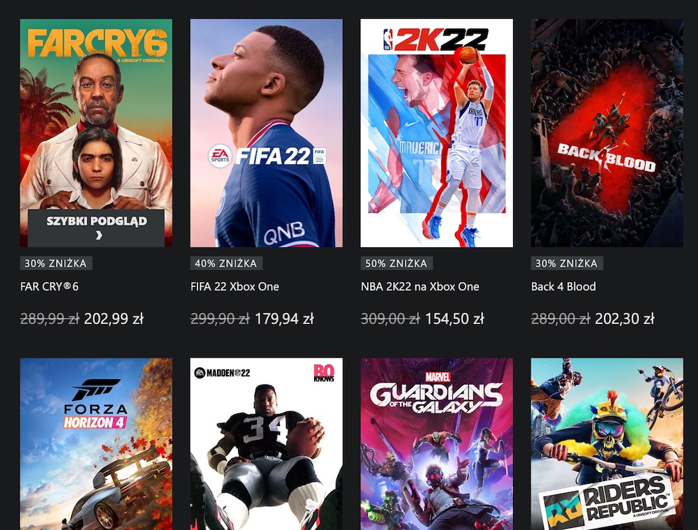 xbox store cyber monday 2021 promocja 