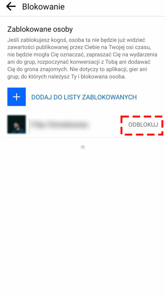 Jak odblokować kogoś na Facebooku?