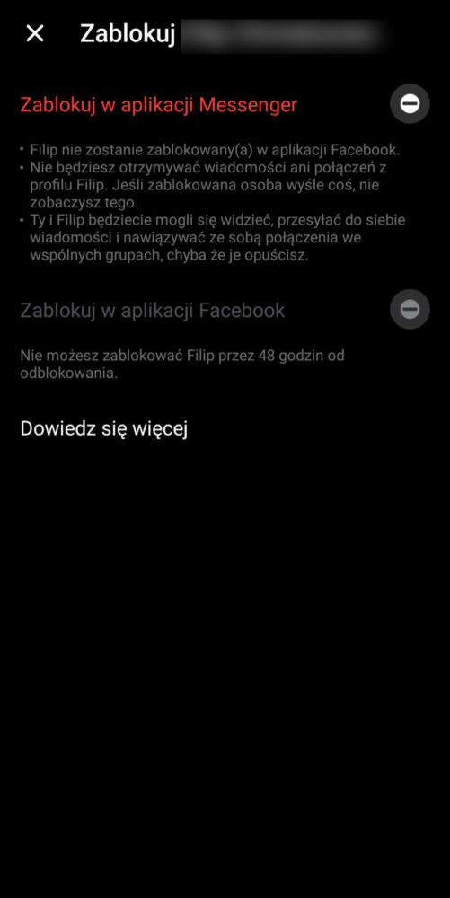 Jak odblokować kogoś na Facebooku?