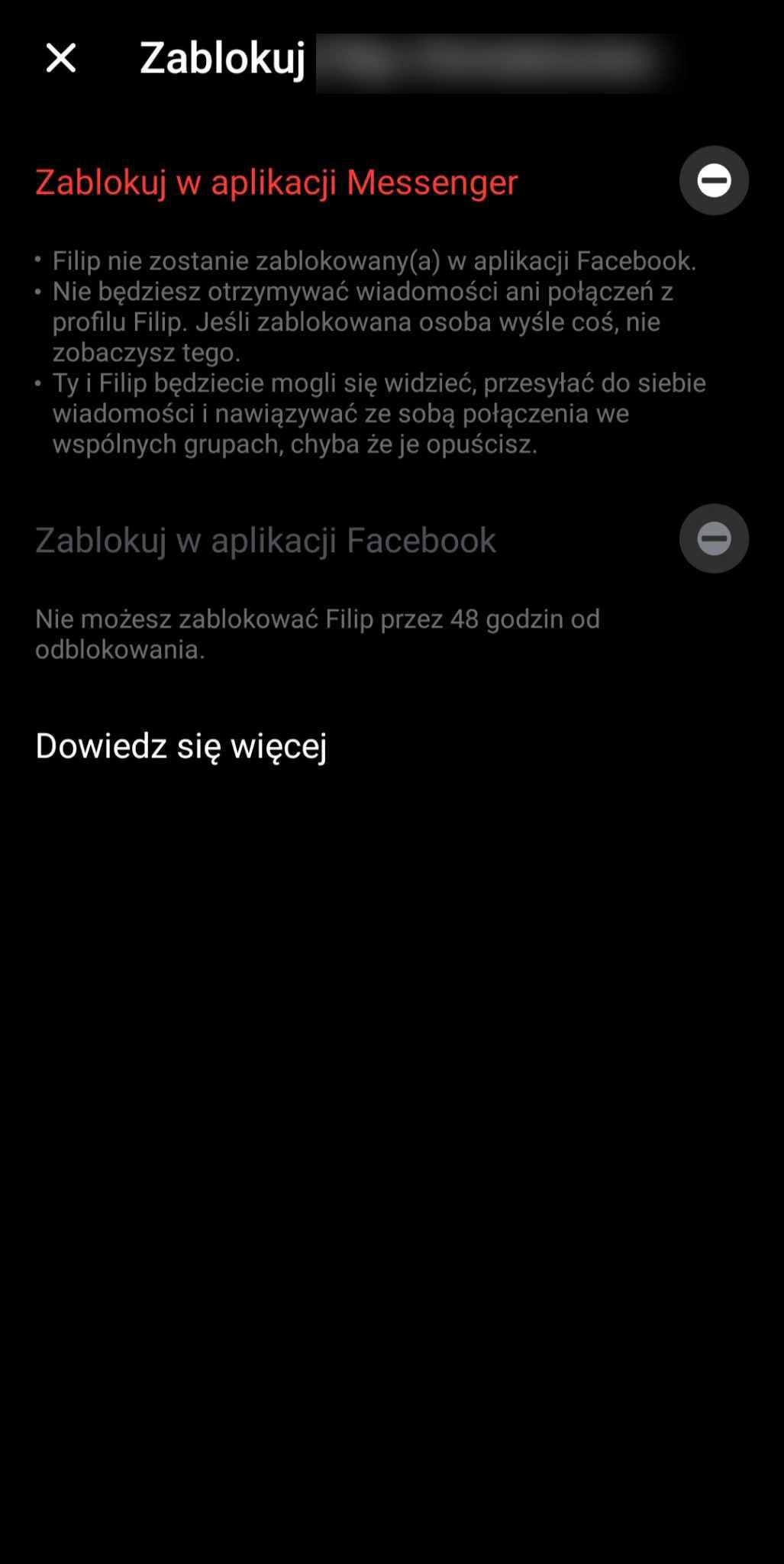 Jak odblokować kogoś na Facebooku?