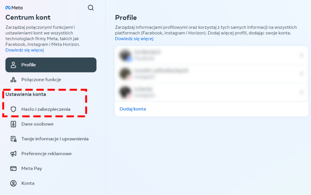 <strong>Jak zmienić hasło na Facebooku na komputerze?</strong> Przejdź do zmiany zarządzania profilem i hasłami