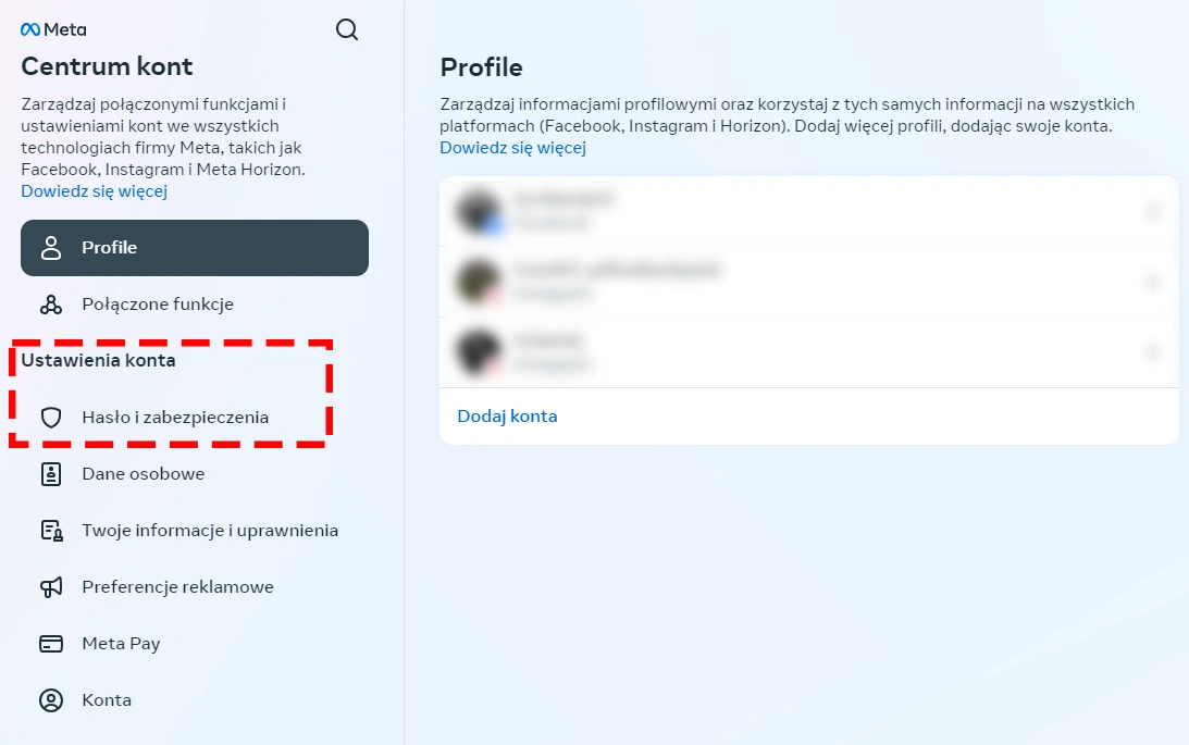 <strong>Jak zmienić hasło na Facebooku na komputerze?</strong> Przejdź do zmiany zarządzania profilem i hasłami