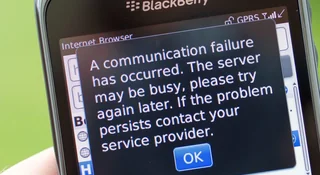 Telefony BlackBerry nie działają