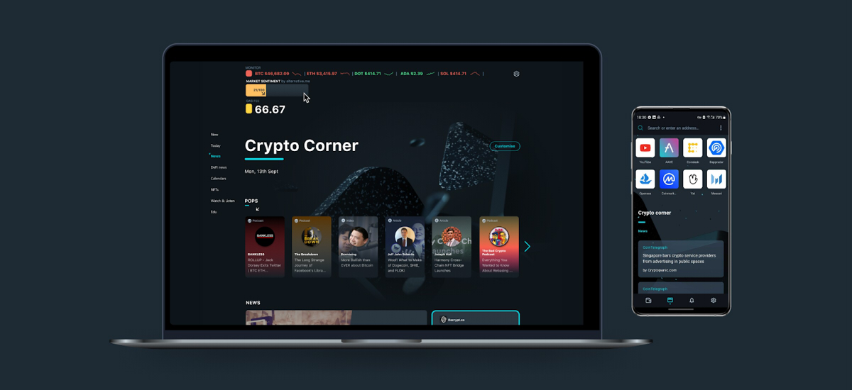 Opera Crypto Browser: krypto-przeglądarka i portfel kryptowalut