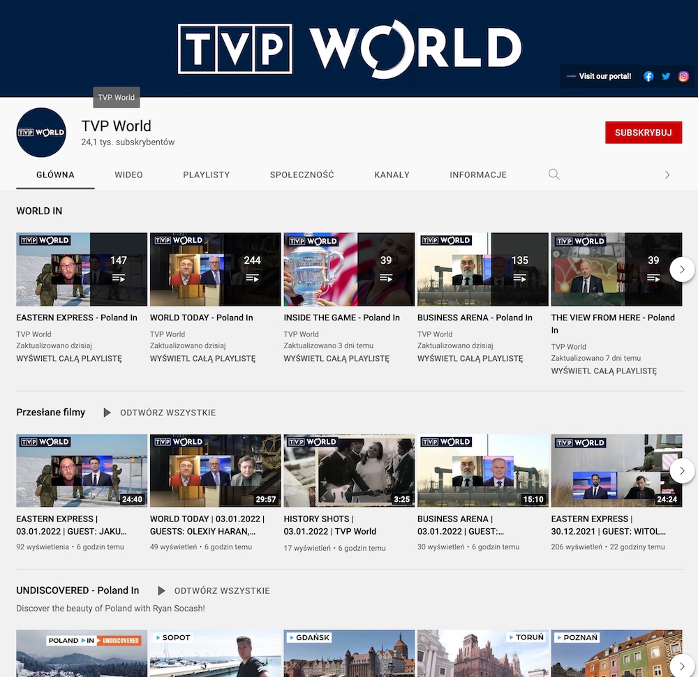 tvp world gdzie ogladac na zywo live kanal youtube nie dziala 2