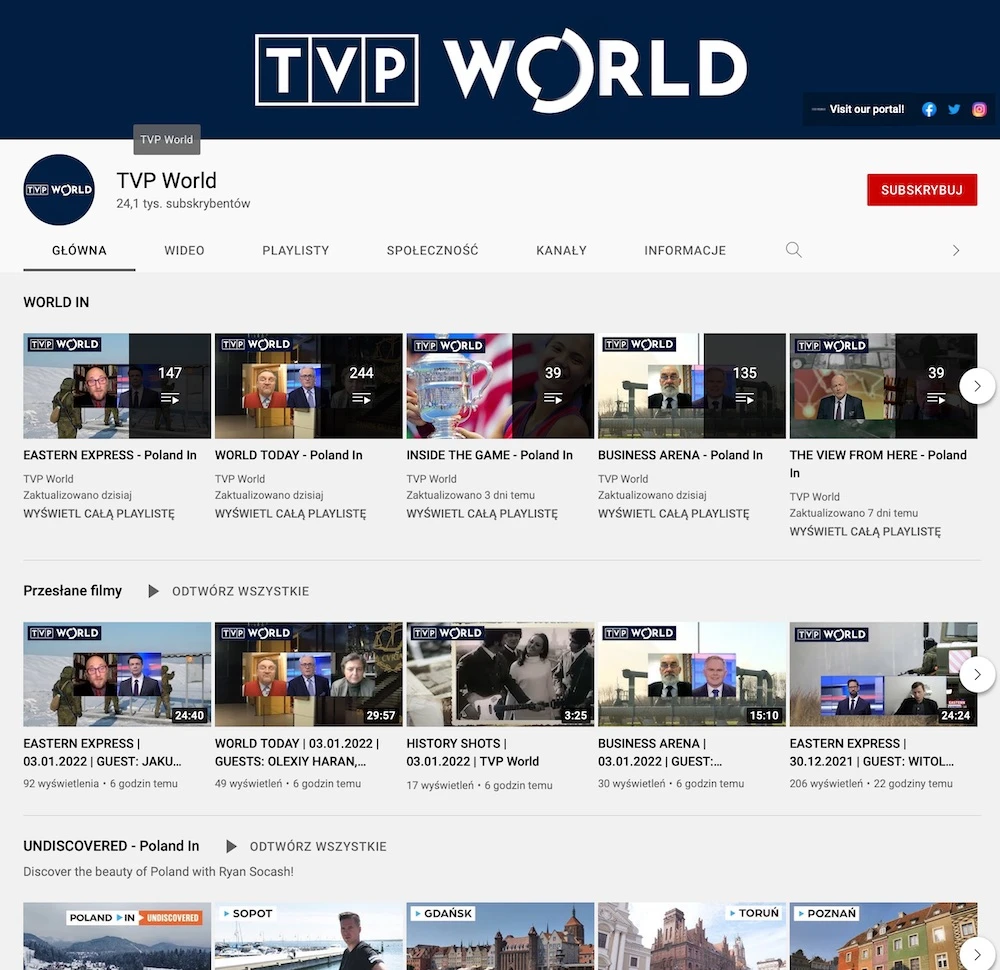 tvp world gdzie ogladac na zywo live kanal youtube nie dziala 2