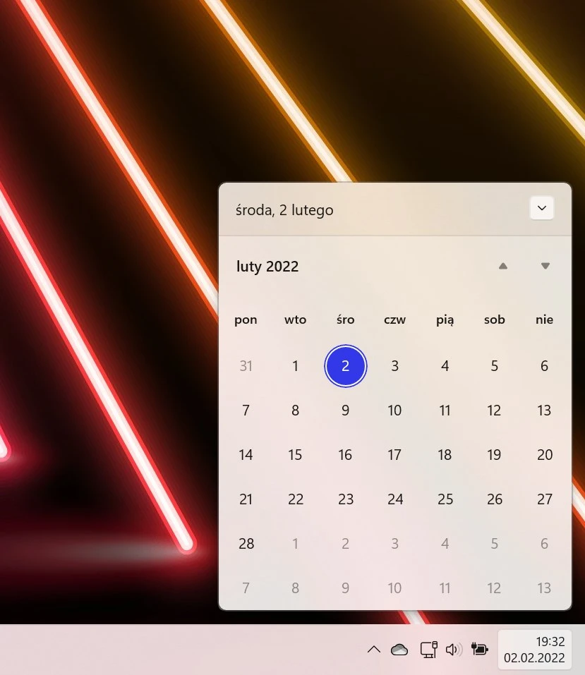 Widget kalendarza w Windows 11 class="wp-image-2031835" 