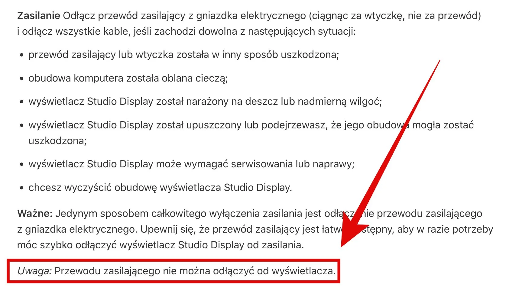 Kabel od Apple Studio Display można wyjąć - ale robisz to na własną odpowiedzialność class="wp-image-2102367" 