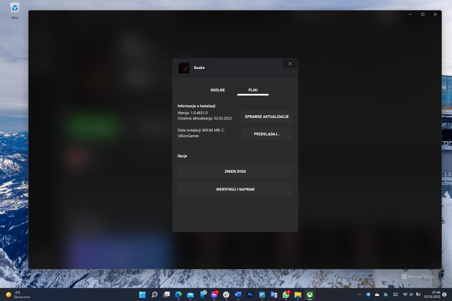 Aplikacja Xbox na PC pozwoli naprawić uszkodzone pliki. class="wp-image-2071588"