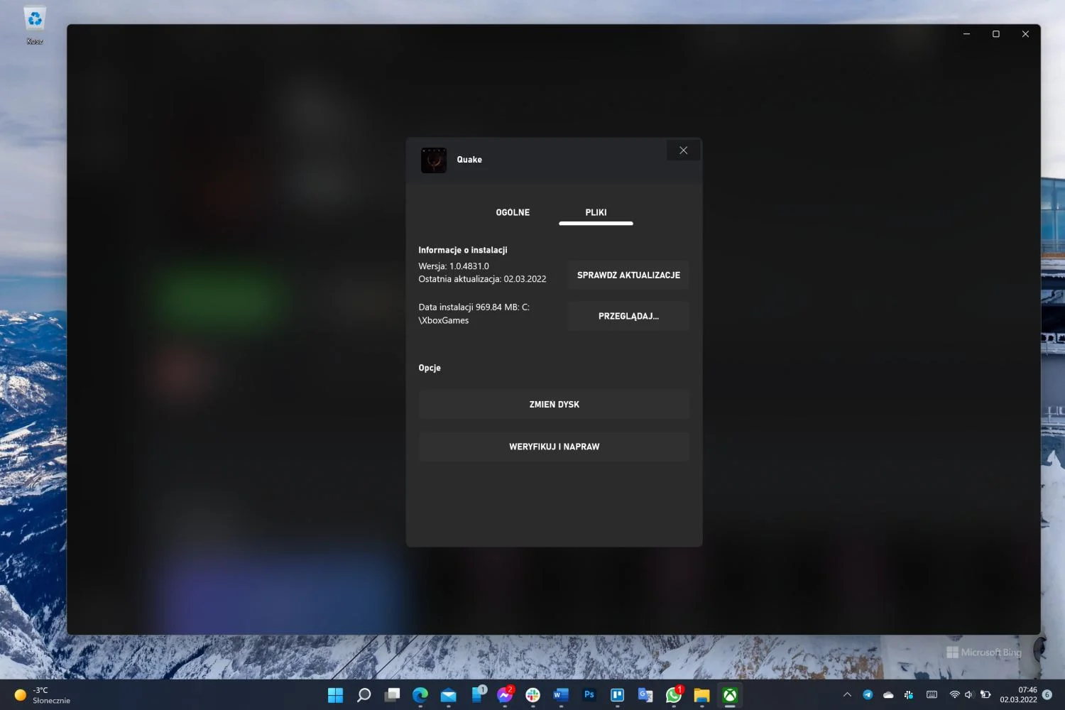 Aplikacja Xbox na PC pozwoli naprawić uszkodzone pliki. class="wp-image-2071588"