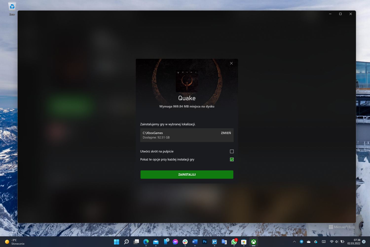 Gamepass PC - nowa aplikacja pozawala wybrać dokładne miejsce instalacji. class="wp-image-2071594"