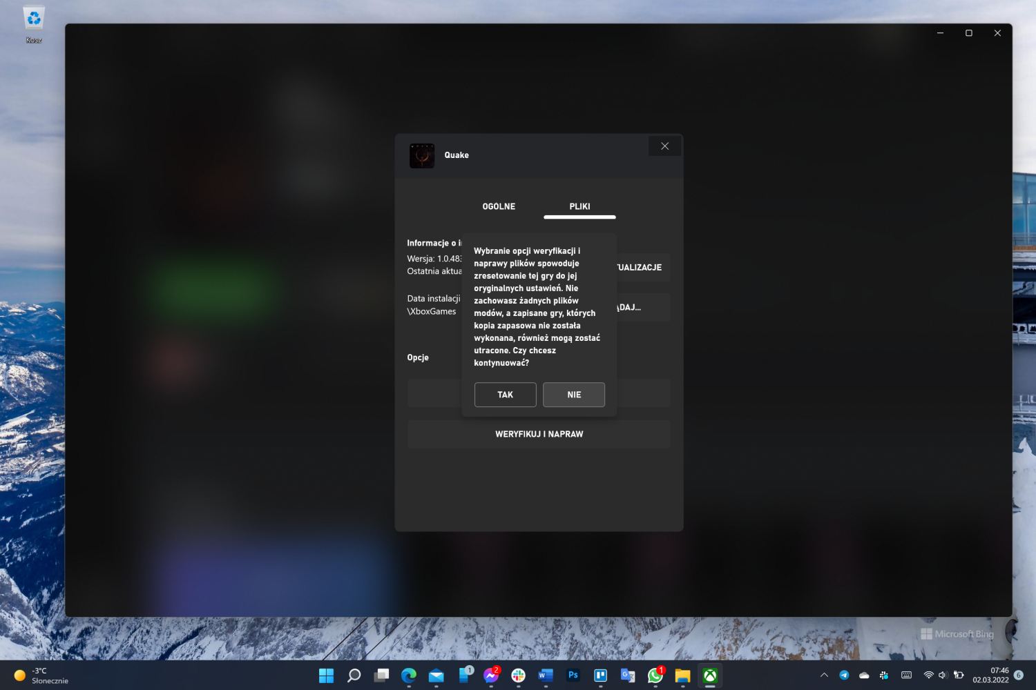 Aplikacja Xbox na PC pozwoli naprawić uszkodzone pliki. class="wp-image-2071597"