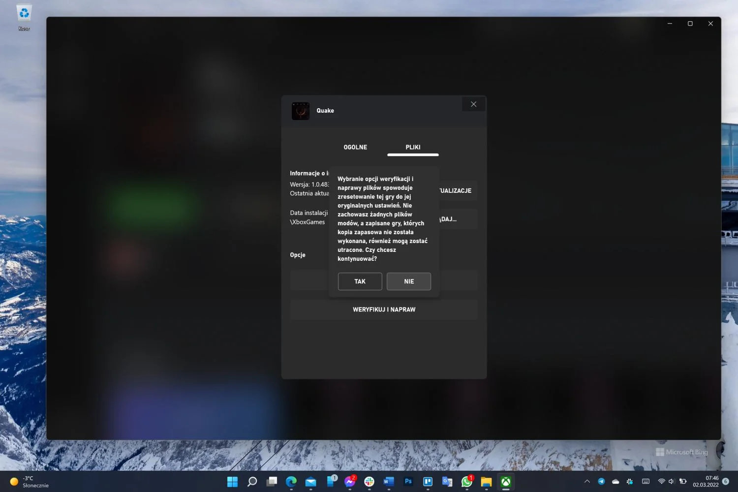 Aplikacja Xbox na PC pozwoli naprawić uszkodzone pliki. class="wp-image-2071597"