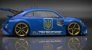 "Putin ssie" - wspierają Ukrainę malując auta w Gran Turismo 7