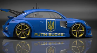"Putin ssie" - wspierają Ukrainę malując auta w Gran Turismo 7