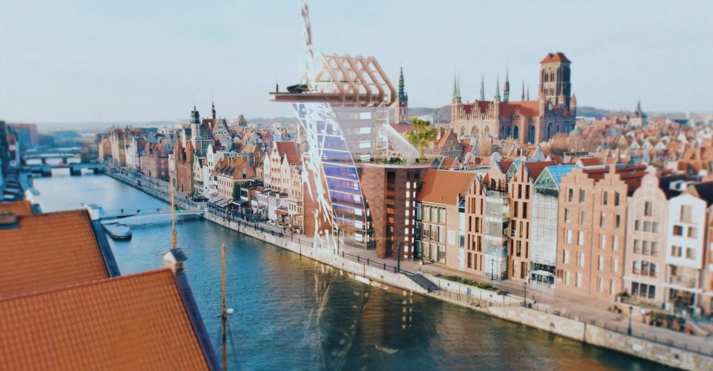 Gdańsk. Żuraw w nowej wersji. Tak mógłby wyglądać zabytek
