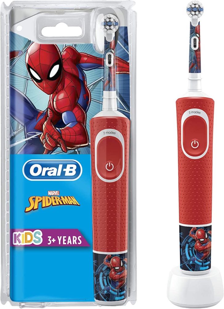 Szczoteczka elektryczna Oral-B Kids ze Spider-Manem - prezent na Dzień Dziecka 2022 class="wp-image-2178729"