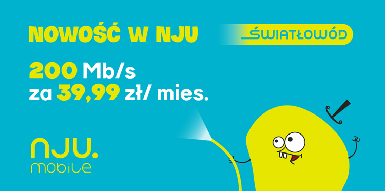 Nowowść w nju mobile. Światłowód 200 Mb/s za 39,99 zł miesiecznie class="wp-image-2185668"