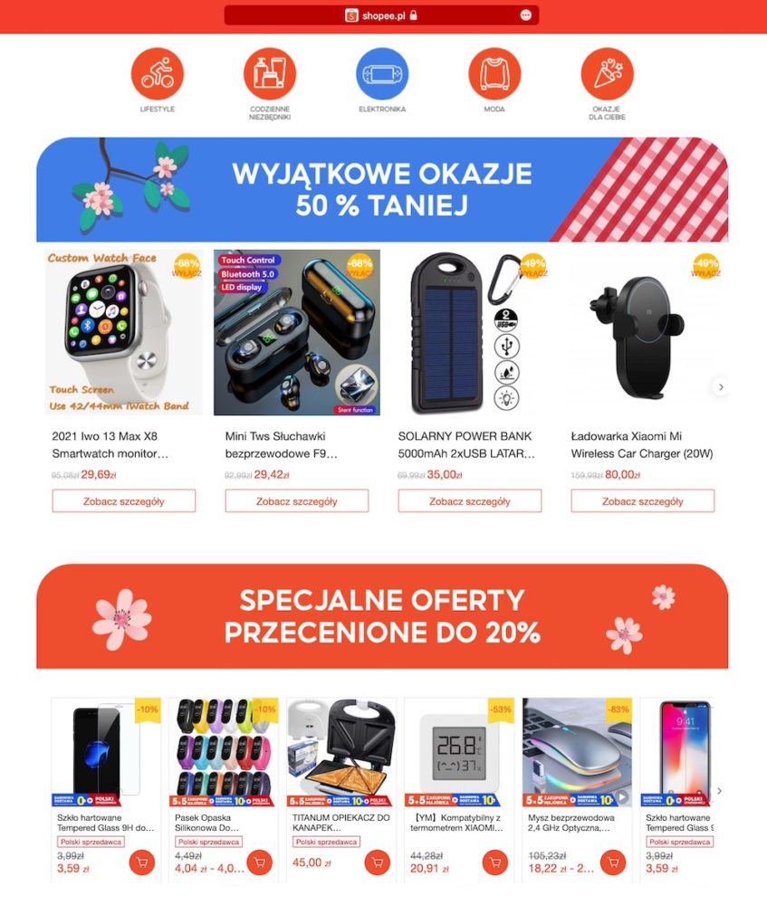 shopee zakupowa majowka 5.5.2022 elektronika znizki promocje kupony rabaty class="wp-image-2163429"