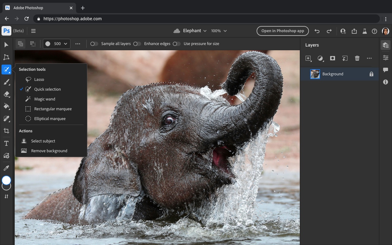 Photoshop za darmo. Wersja w przeglądarce w fazie testów. class="wp-image-2219994" 