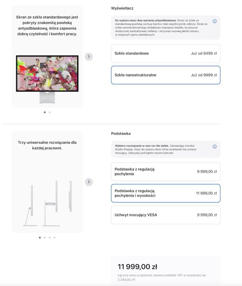 Studio Display - konfiguracja i ceny