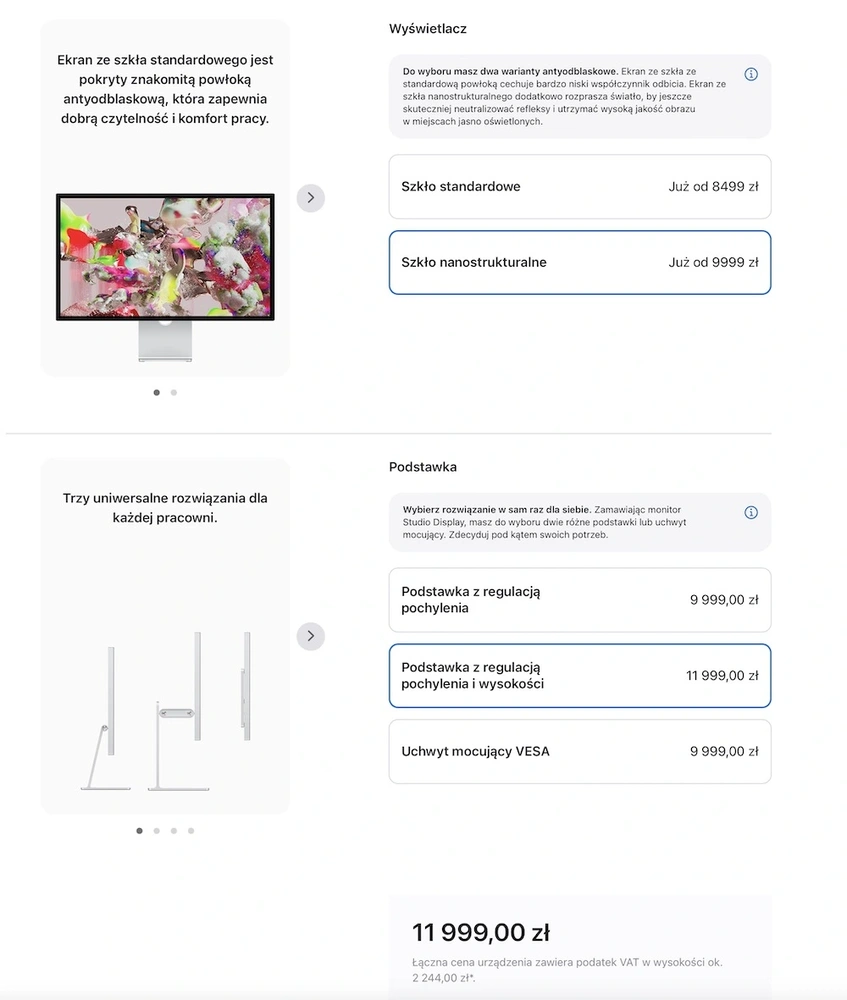 Studio Display - konfiguracja i ceny 