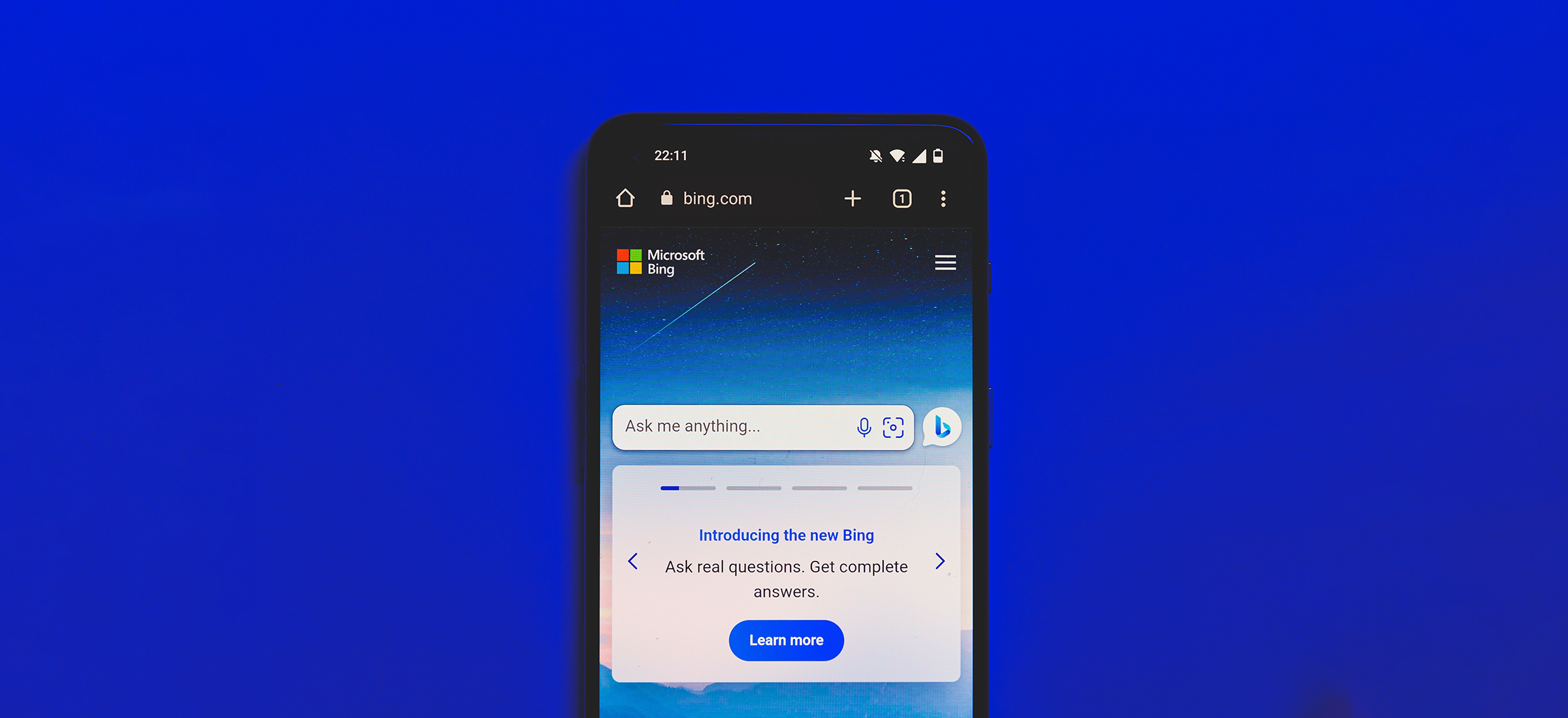 Bing AI reklamy witryny